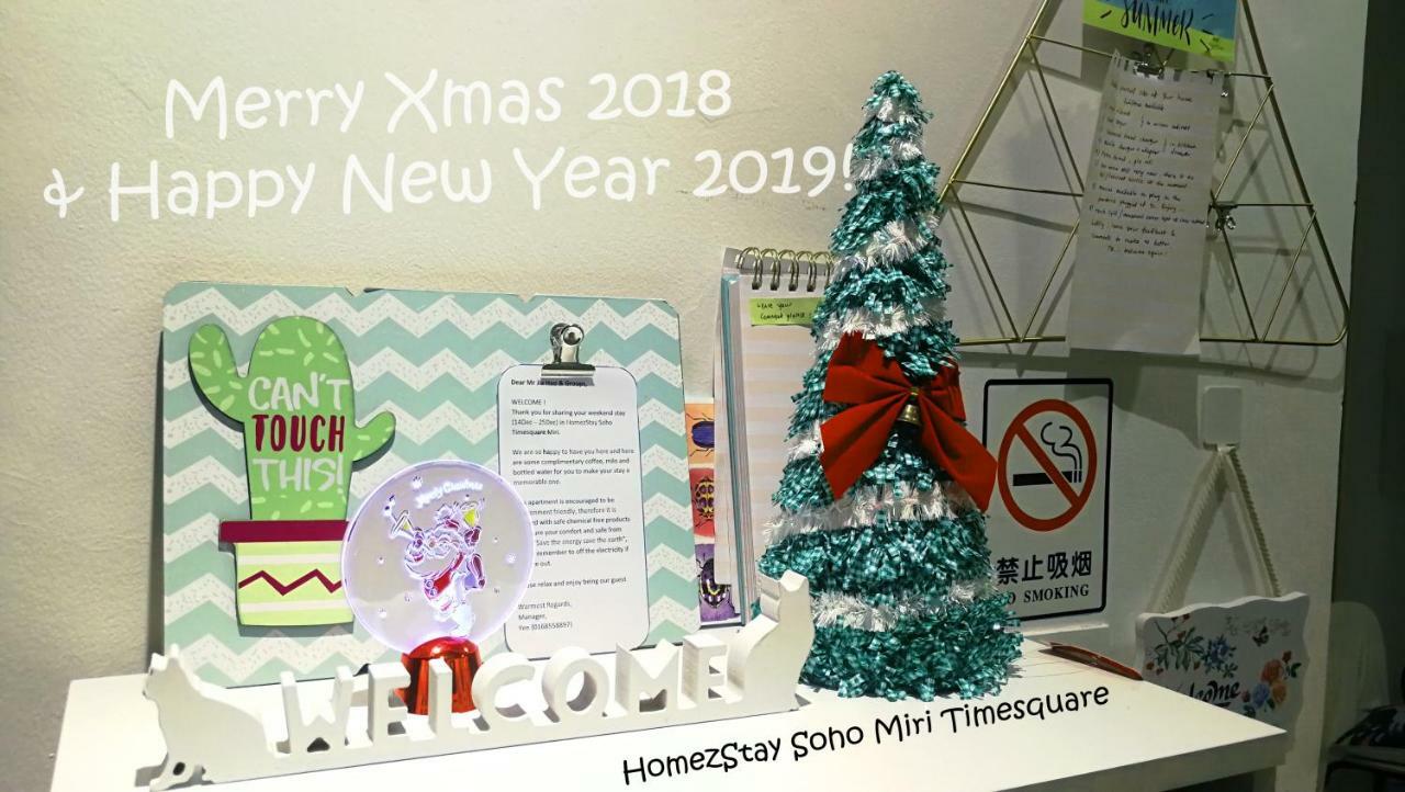 Homezstay Soho Timesquare Miri Exteriör bild